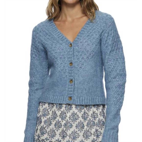 NEW FLAGS & ANTHEM lottie button up in dusty blue - Picture 1 of 5